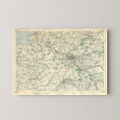 Paris Pop Art Map Print (landscape)