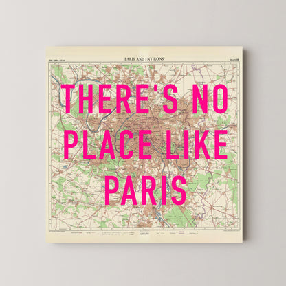Paris Pop Art Map Print (square)