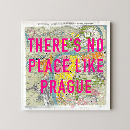Prague Pop Art Map Print (square)