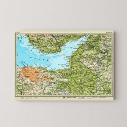 Somerset Pop Art Map Print (landscape)