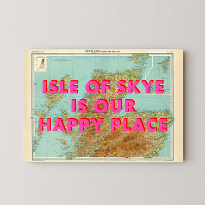 Isle of Skye Pop Art Map Print (landscape)