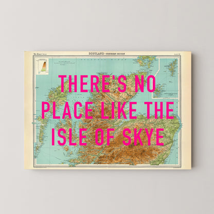 Isle of Skye Pop Art Map Print (landscape)