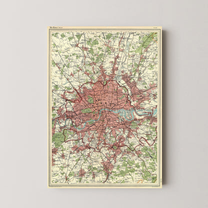 London Pop Art Map Print (portrait)