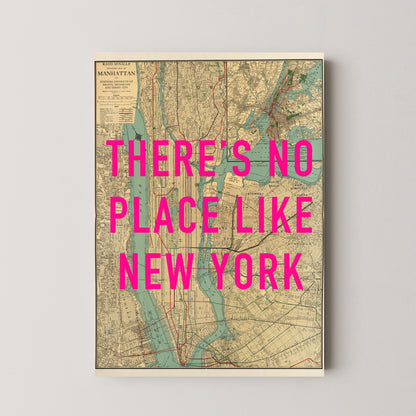 Manhattan New York Pop Art Map Print (portrait)