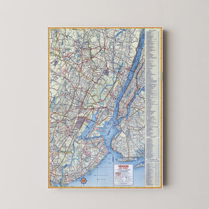 New York Pop Art Map Print (portrait)