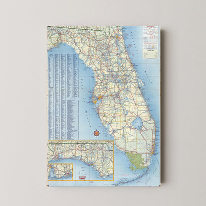 Florida Pop Art Map Print (portrait)