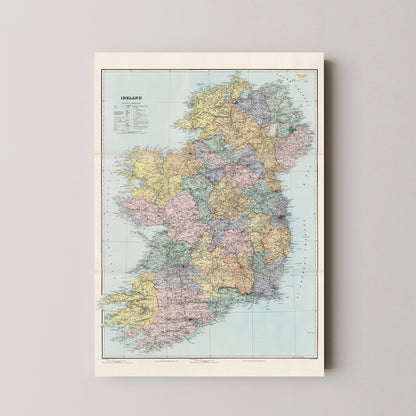 Ireland Pop Art Map Print (portrait)