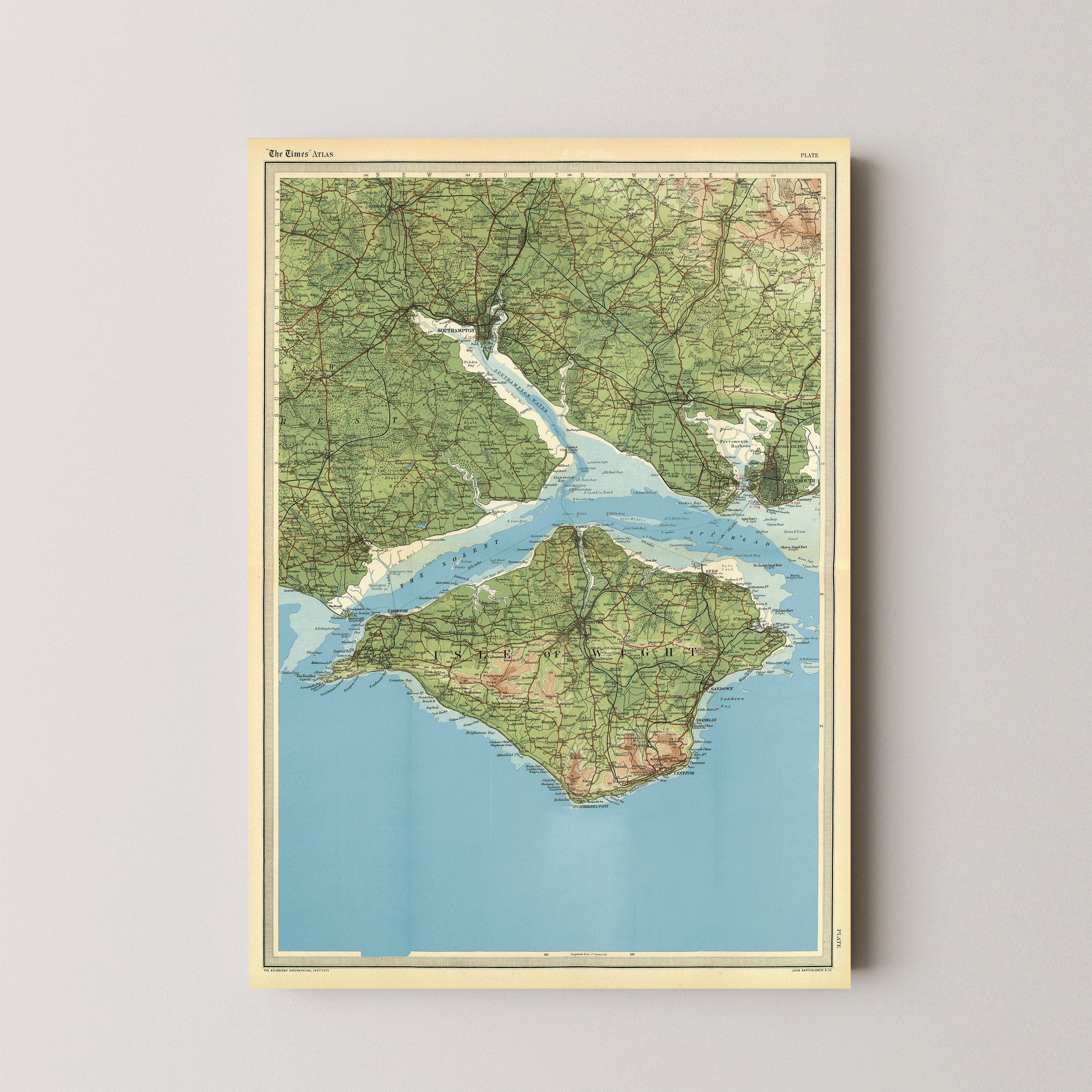 Isle Of Wight Pop Art Map Print (portrait)