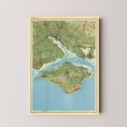 Isle Of Wight Pop Art Map Print (portrait)
