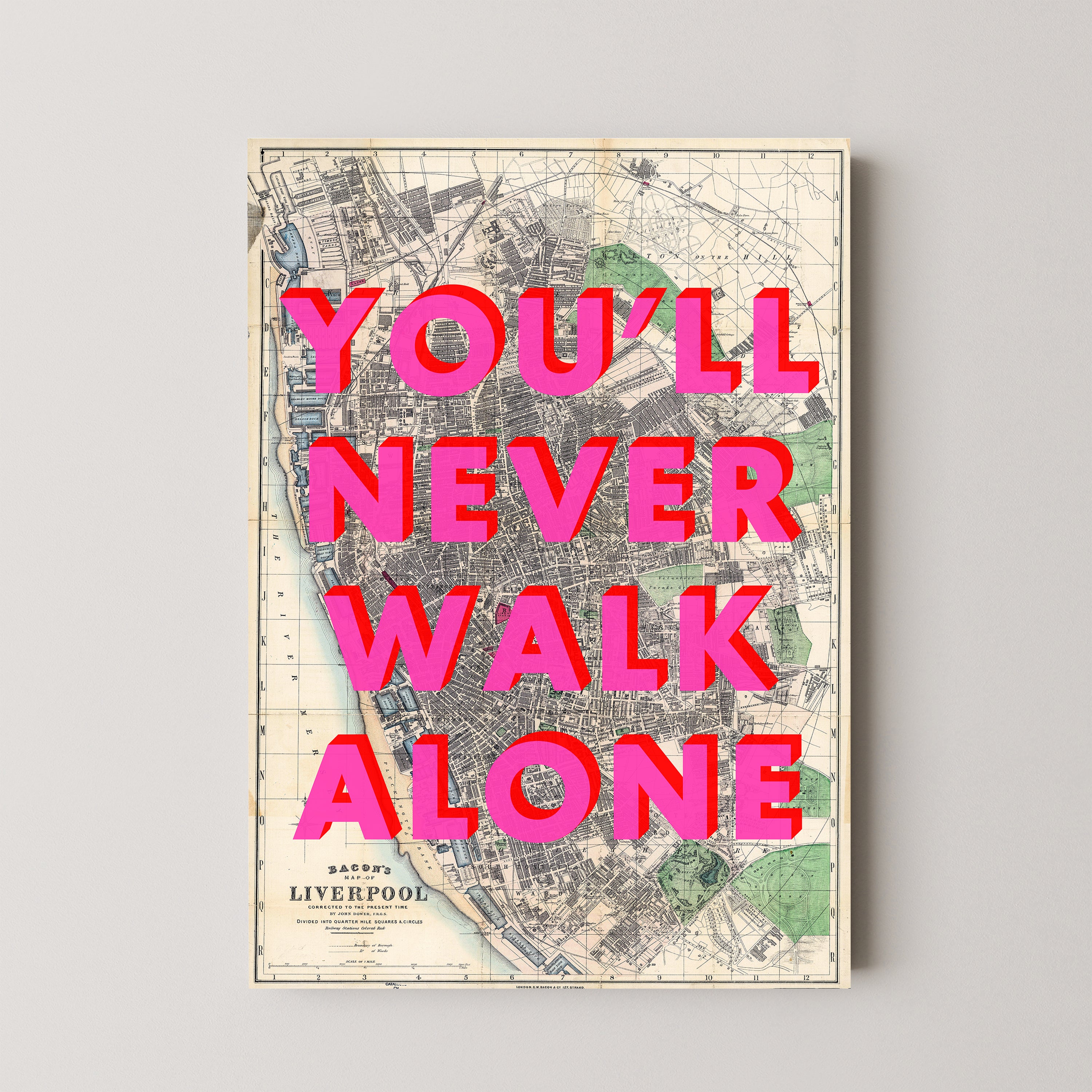 Liverpool Pop Art Map Print (portrait)