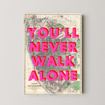 Liverpool Pop Art Map Print (portrait)