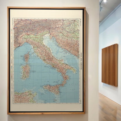 Italy Pop Art Map Print (portrait)