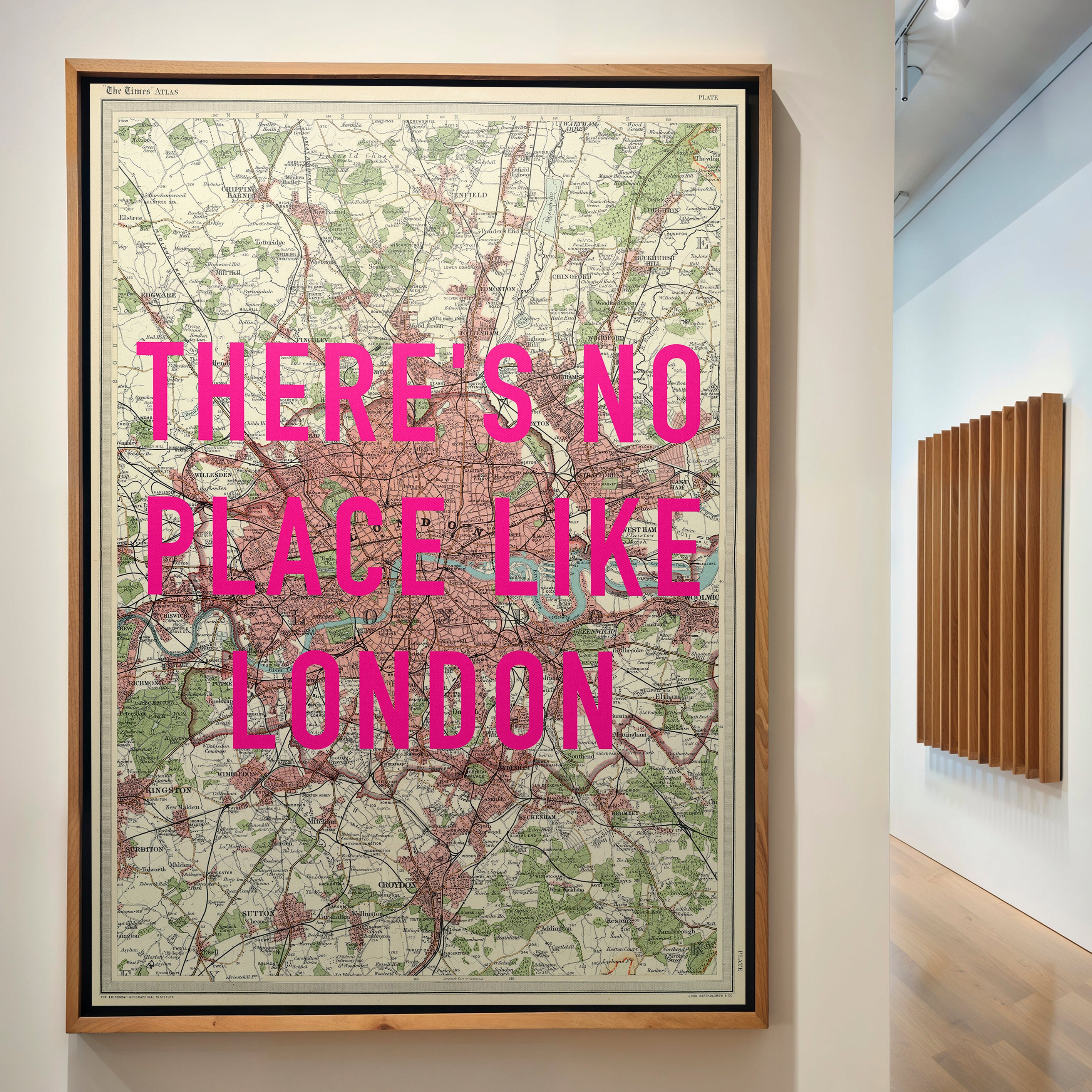 London Pop Art Map Print (portrait)