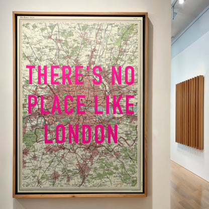 London Pop Art Map Print (portrait)