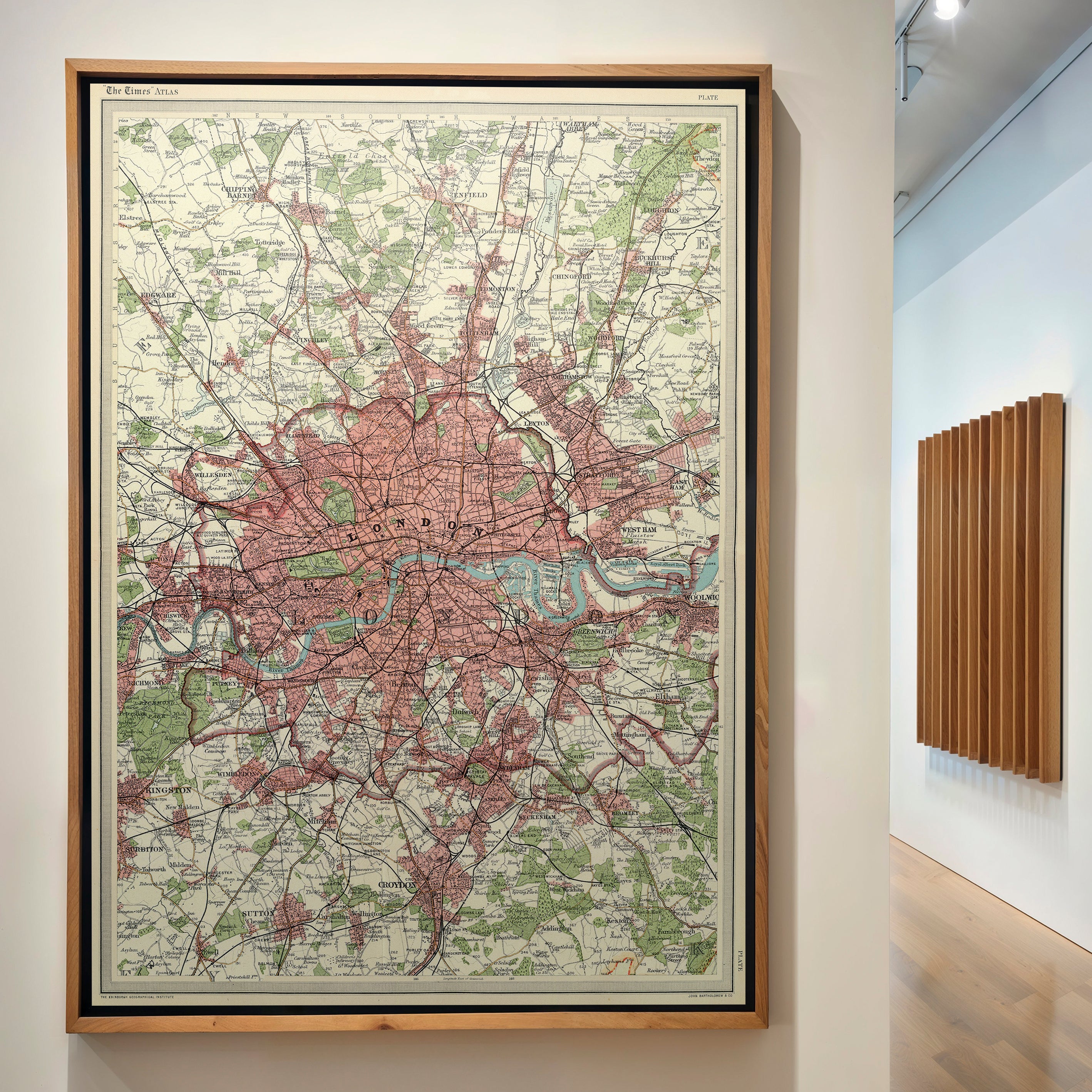 London Pop Art Map Print (portrait)