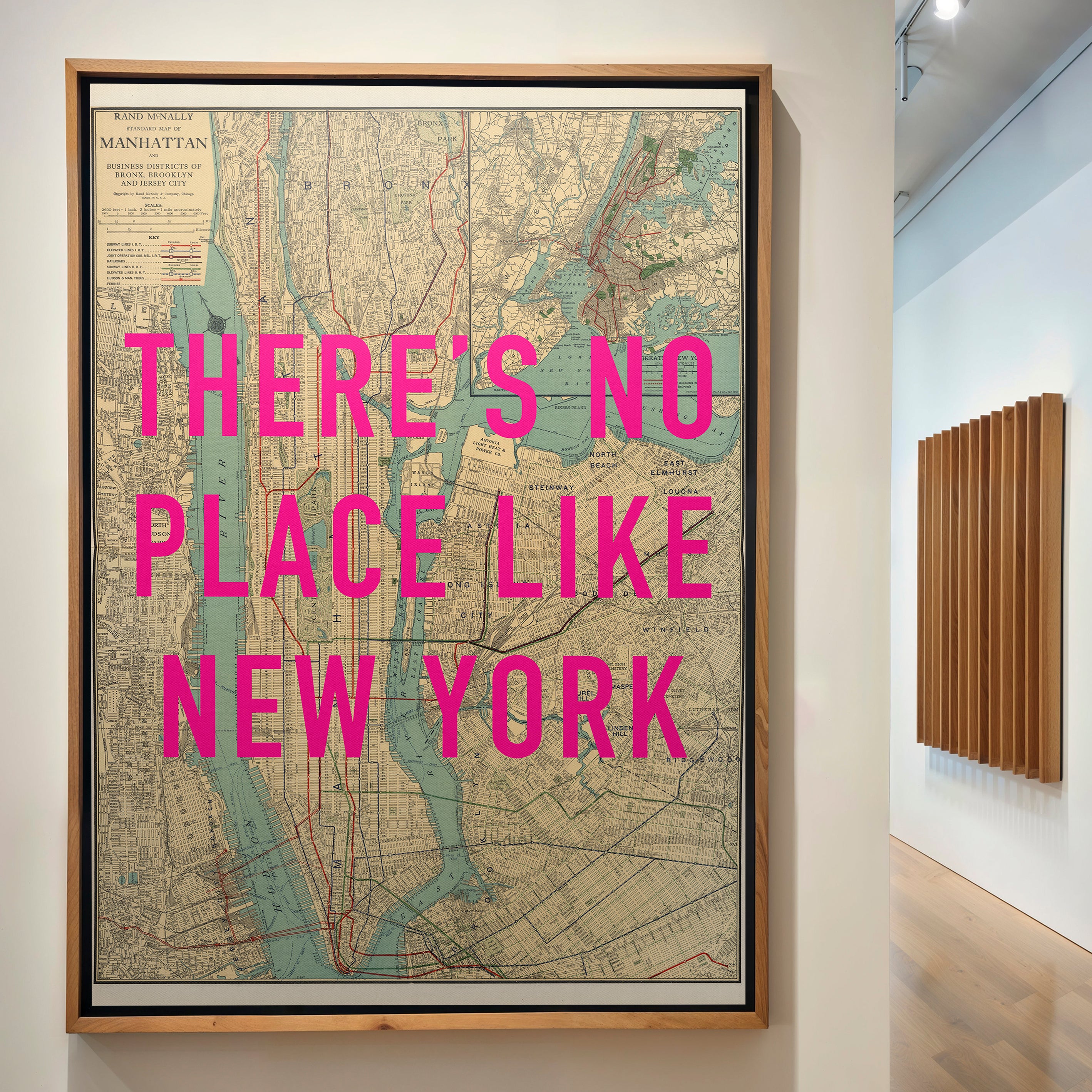 Manhattan New York Pop Art Map Print (portrait)