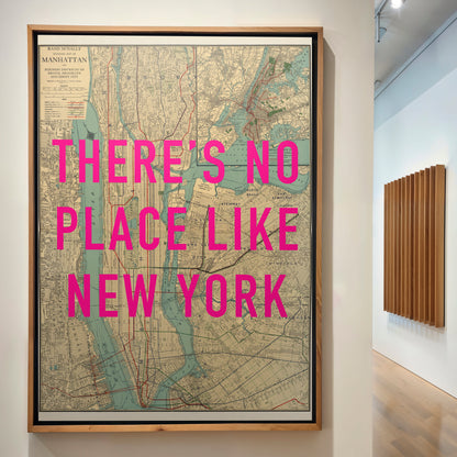Manhattan New York Pop Art Map Print (portrait)
