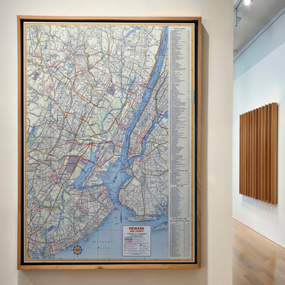 New York Pop Art Map Print (portrait)