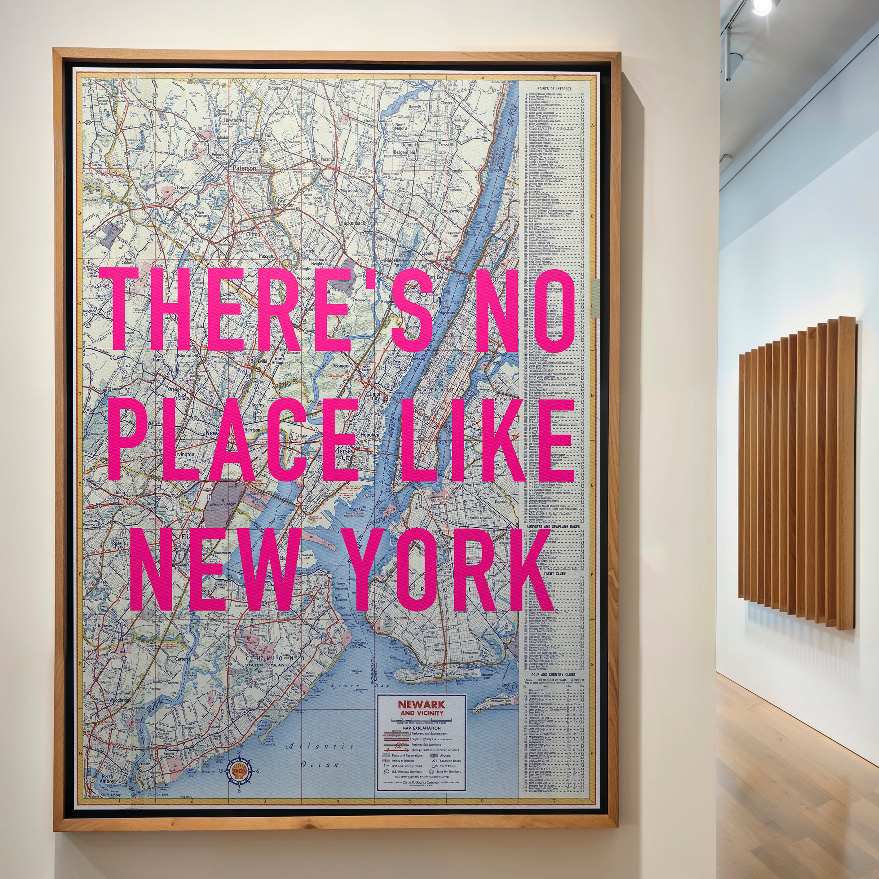 New York Pop Art Map Print (portrait)