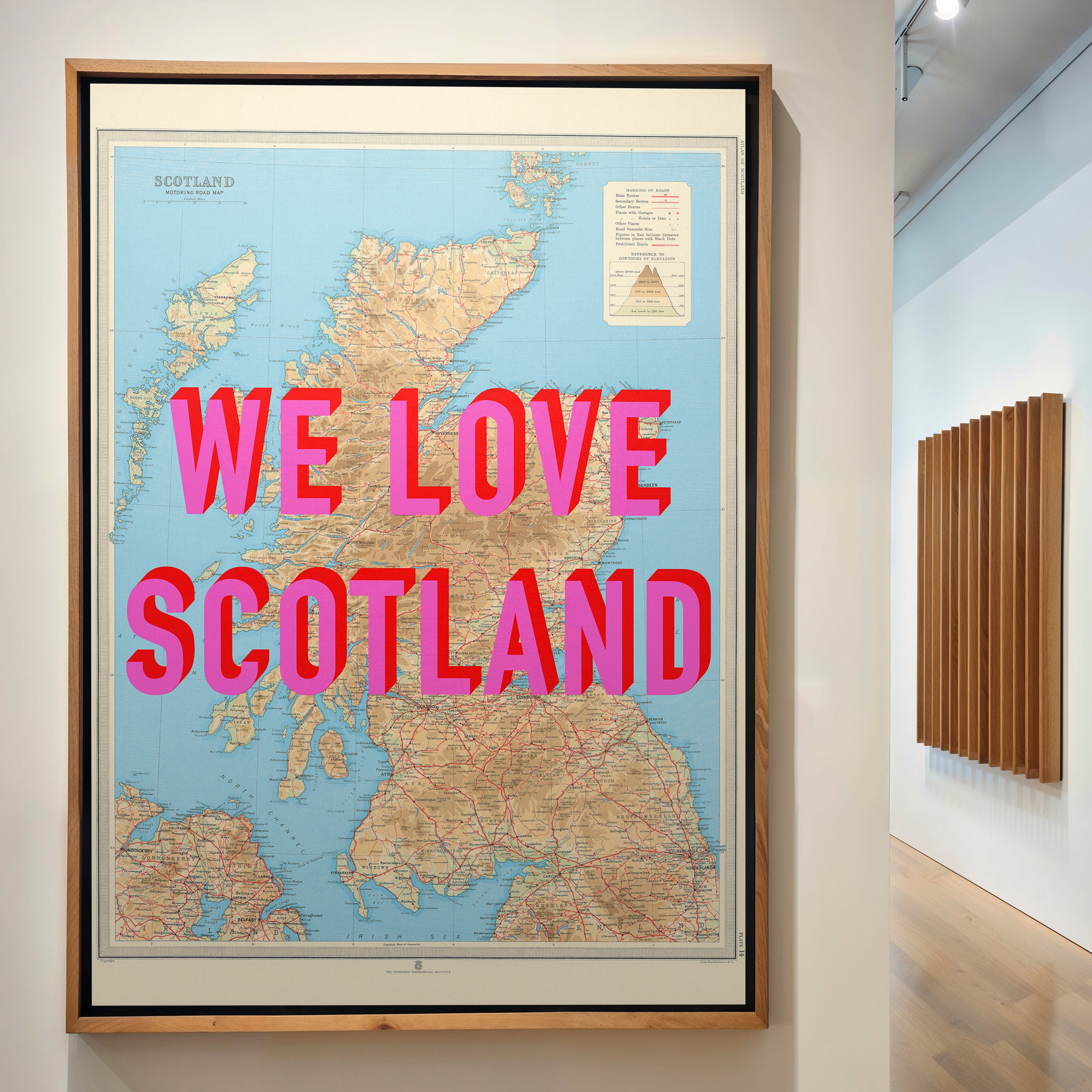 Scotland Pop Art Map Print (portrait)