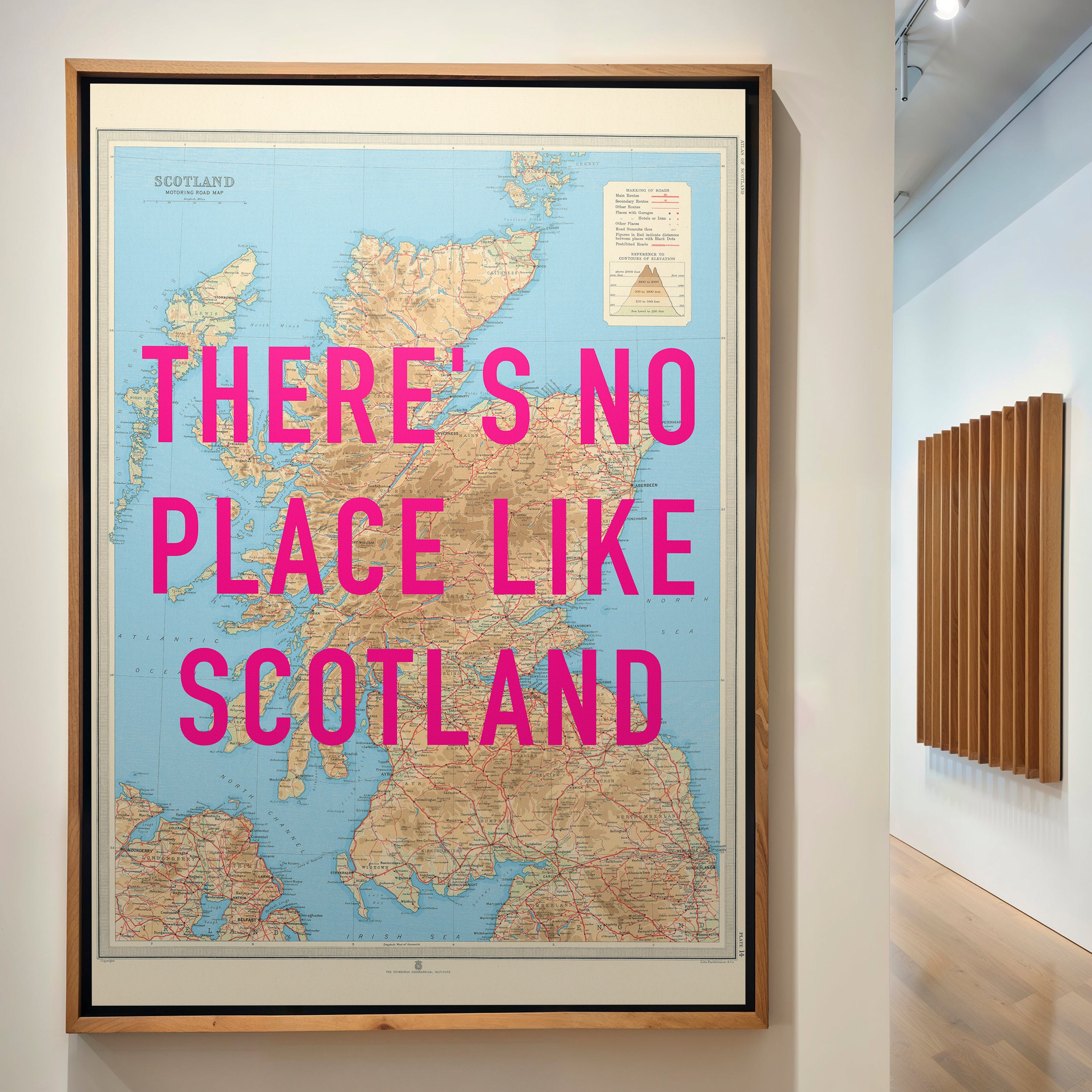 Scotland Pop Art Map Print (portrait)