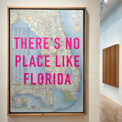 Florida Pop Art Map Print (portrait)