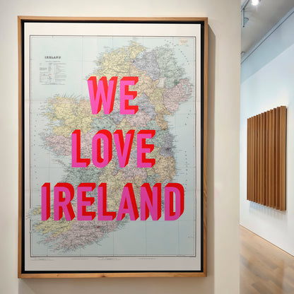 Ireland Pop Art Map Print (portrait)