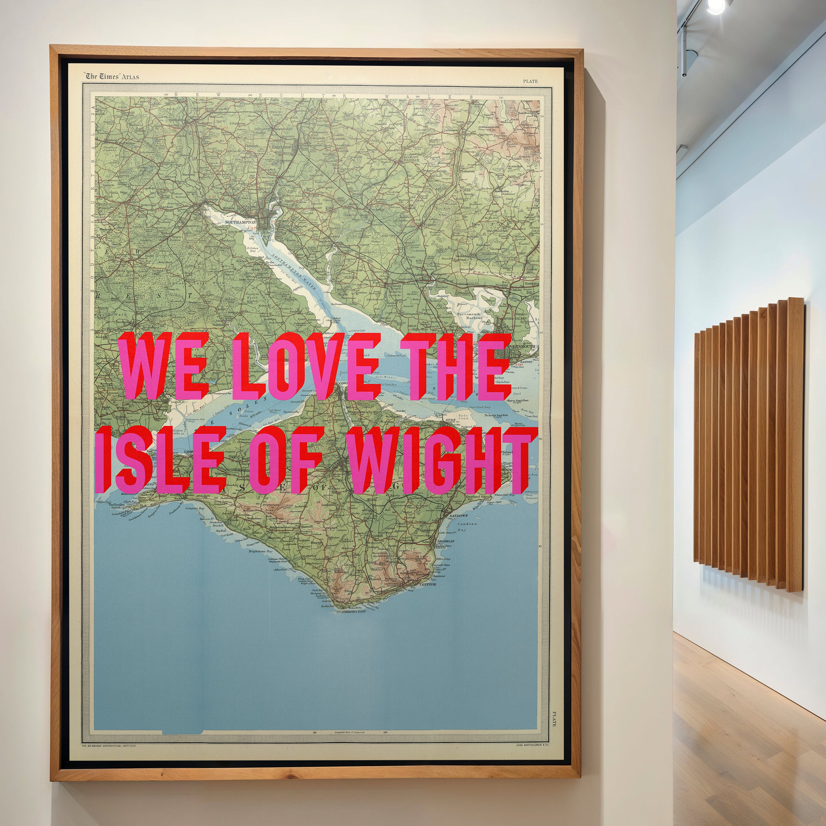 Isle Of Wight Pop Art Map Print (portrait)