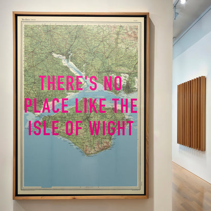 Isle Of Wight Pop Art Map Print (portrait)