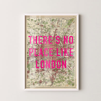 London Pop Art Map Print (portrait)