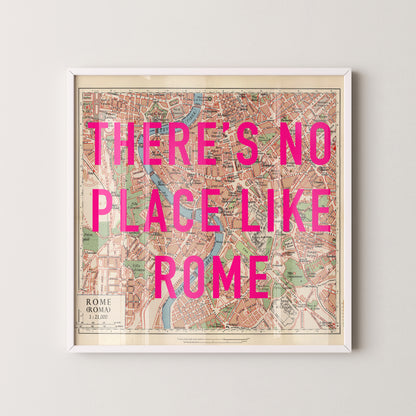 Rome Pop Art Map Print (square)