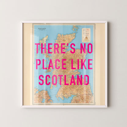 Scotland Pop Art Map Print (square)