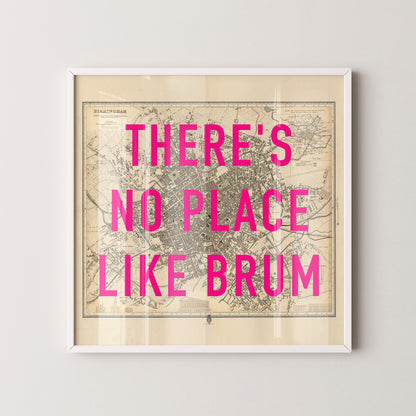 Birmingham Pop Art Map Print (square)