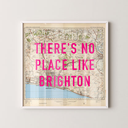 Brighton Pop Art Map Print (square)