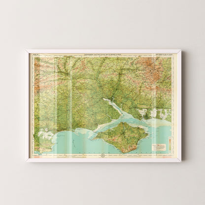 Isle Of Wight Pop Art Map Print (landscape)