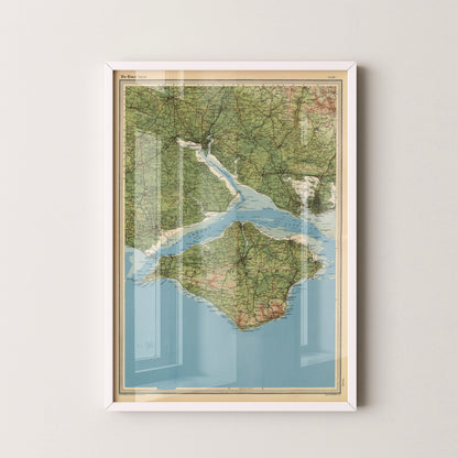 Isle Of Wight Pop Art Map Print (portrait)