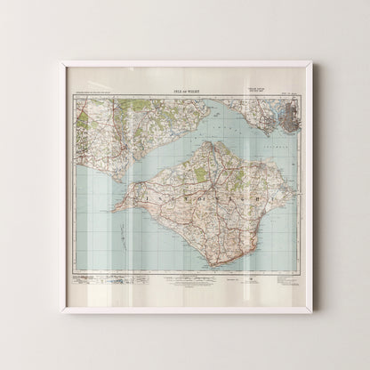 Isle Of Wight Pop Art Map Print (square)