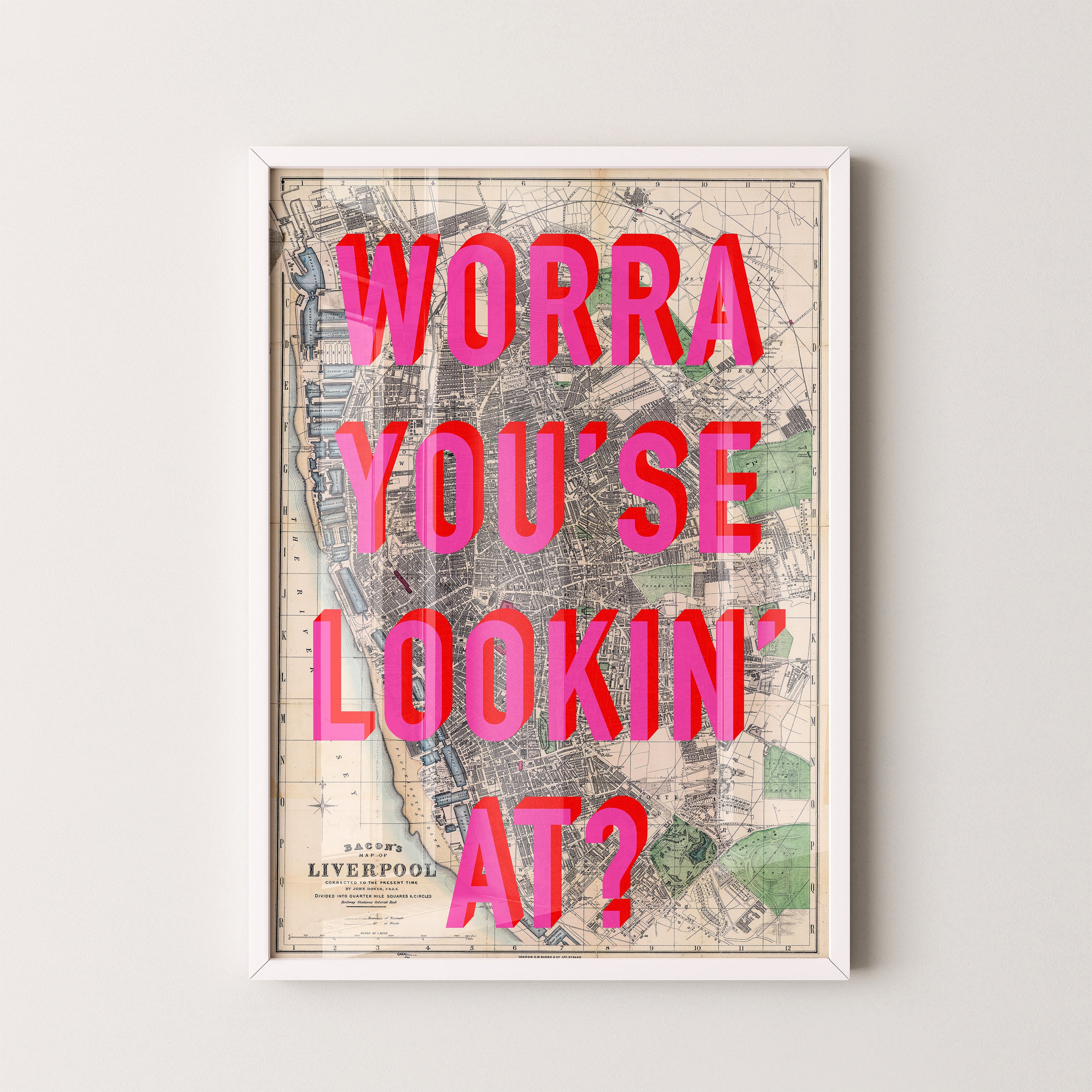 Liverpool Pop Art Map Print (portrait)