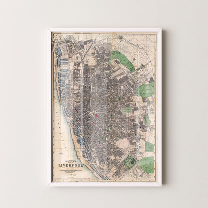 Liverpool Pop Art Map Print (portrait)