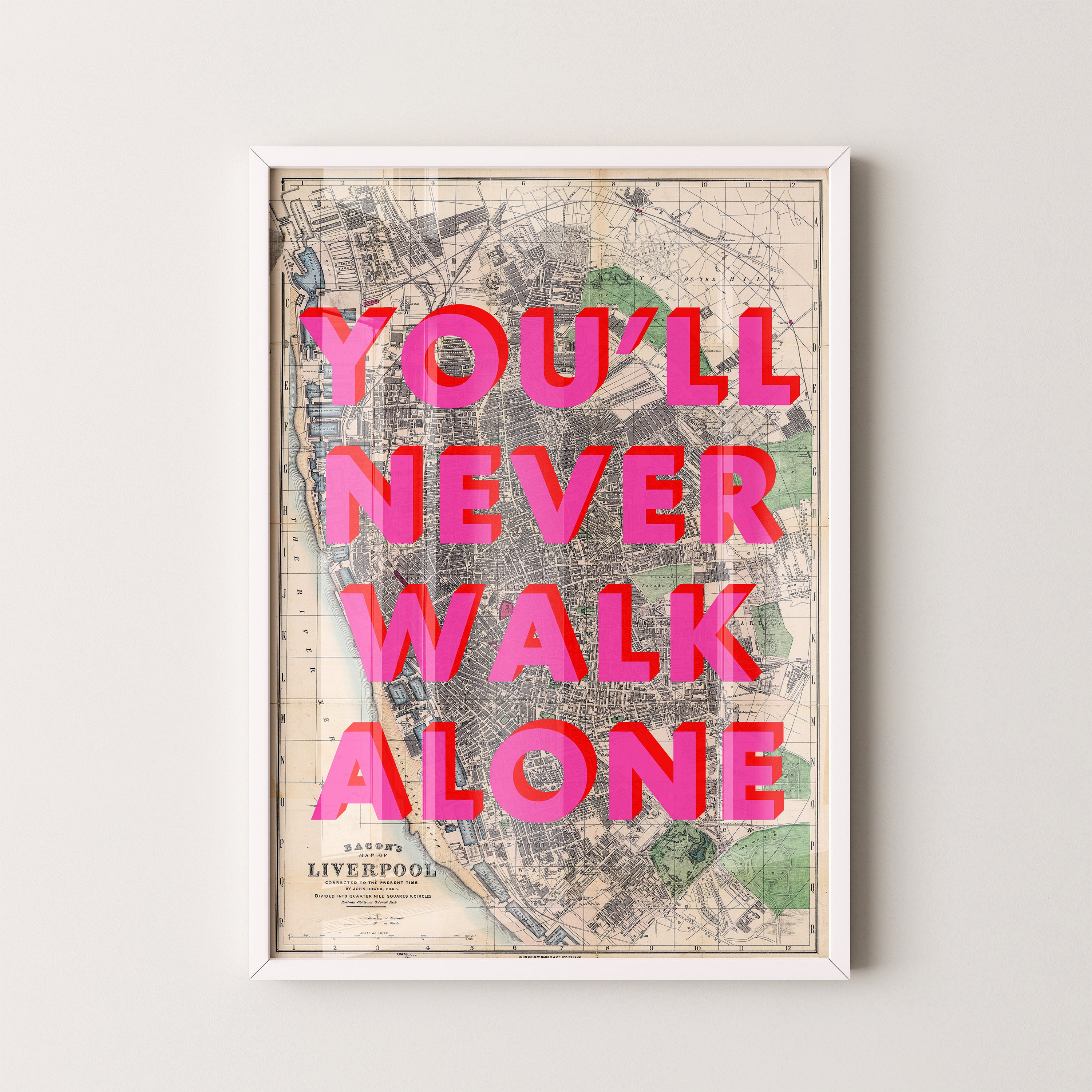 Liverpool Pop Art Map Print (portrait)