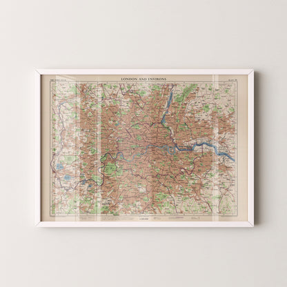 London Pop Art Map Print (landscape)