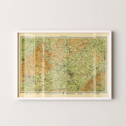 Oxford Pop Art Map Print (landscape)