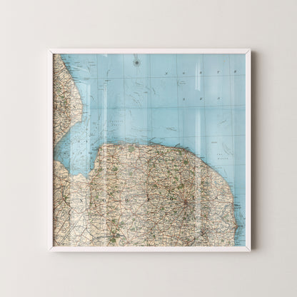 Norfolk Pop Art Map Print (square)