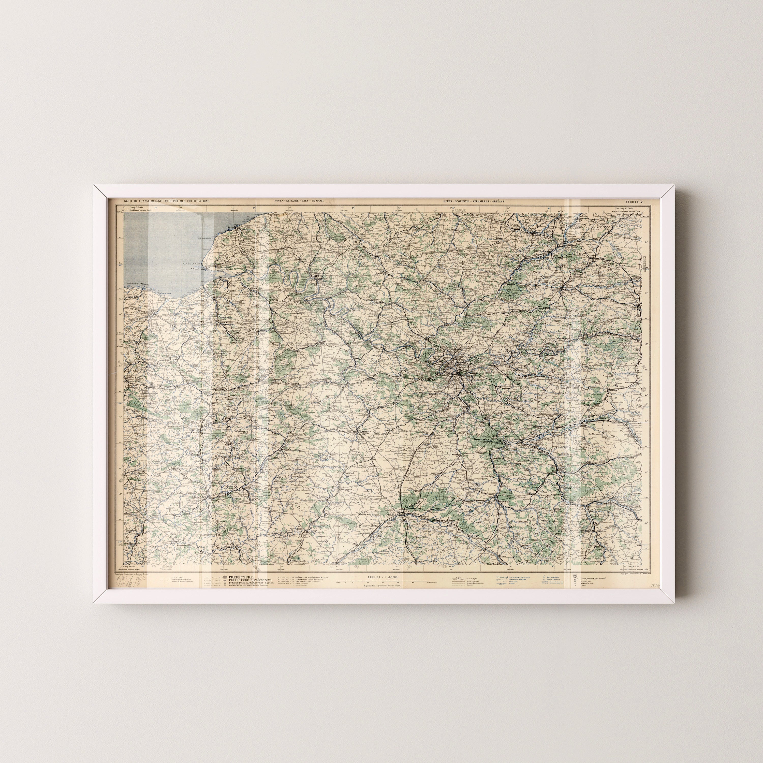 Paris Pop Art Map Print (landscape)