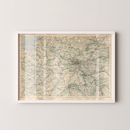 Paris Pop Art Map Print (landscape)