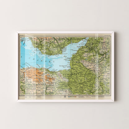 Somerset Pop Art Map Print (landscape)
