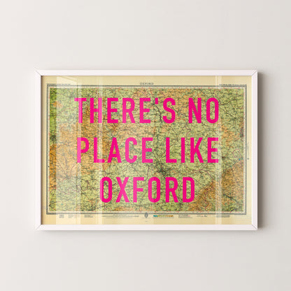 Oxford Pop Art Map Print (landscape)