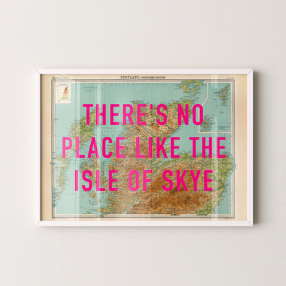 Isle of Skye Pop Art Map Print (landscape)